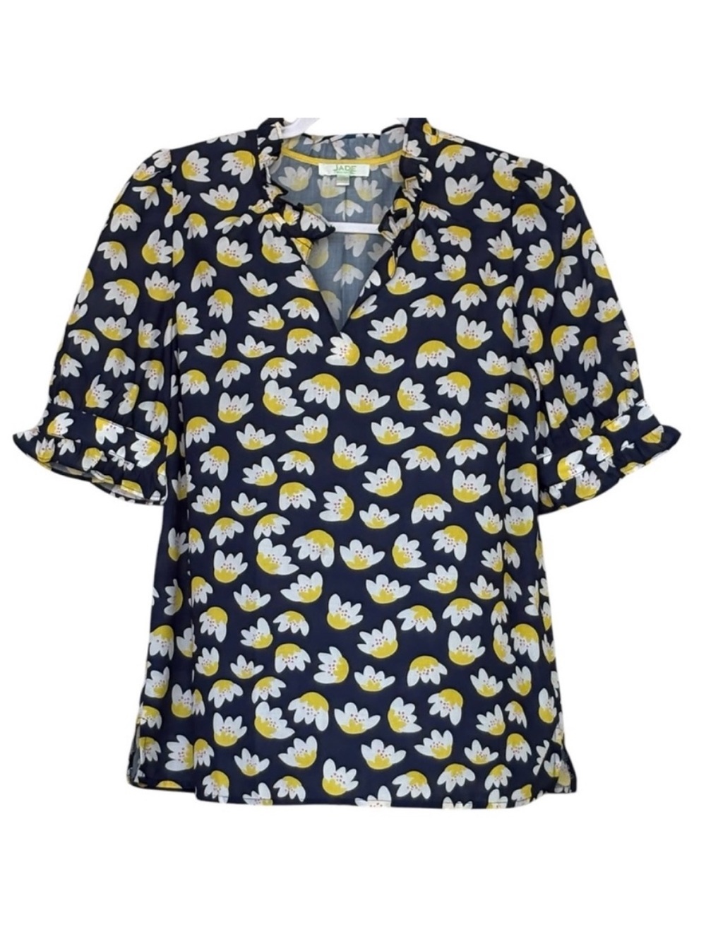 Jade Melody Tam Puffy Sleeves
Spring Print Shirt Size S